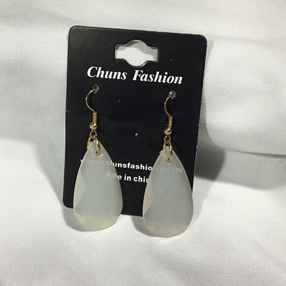 Teardrop Beaded Dangle Earrings (UC3) - Picture 1 of 7